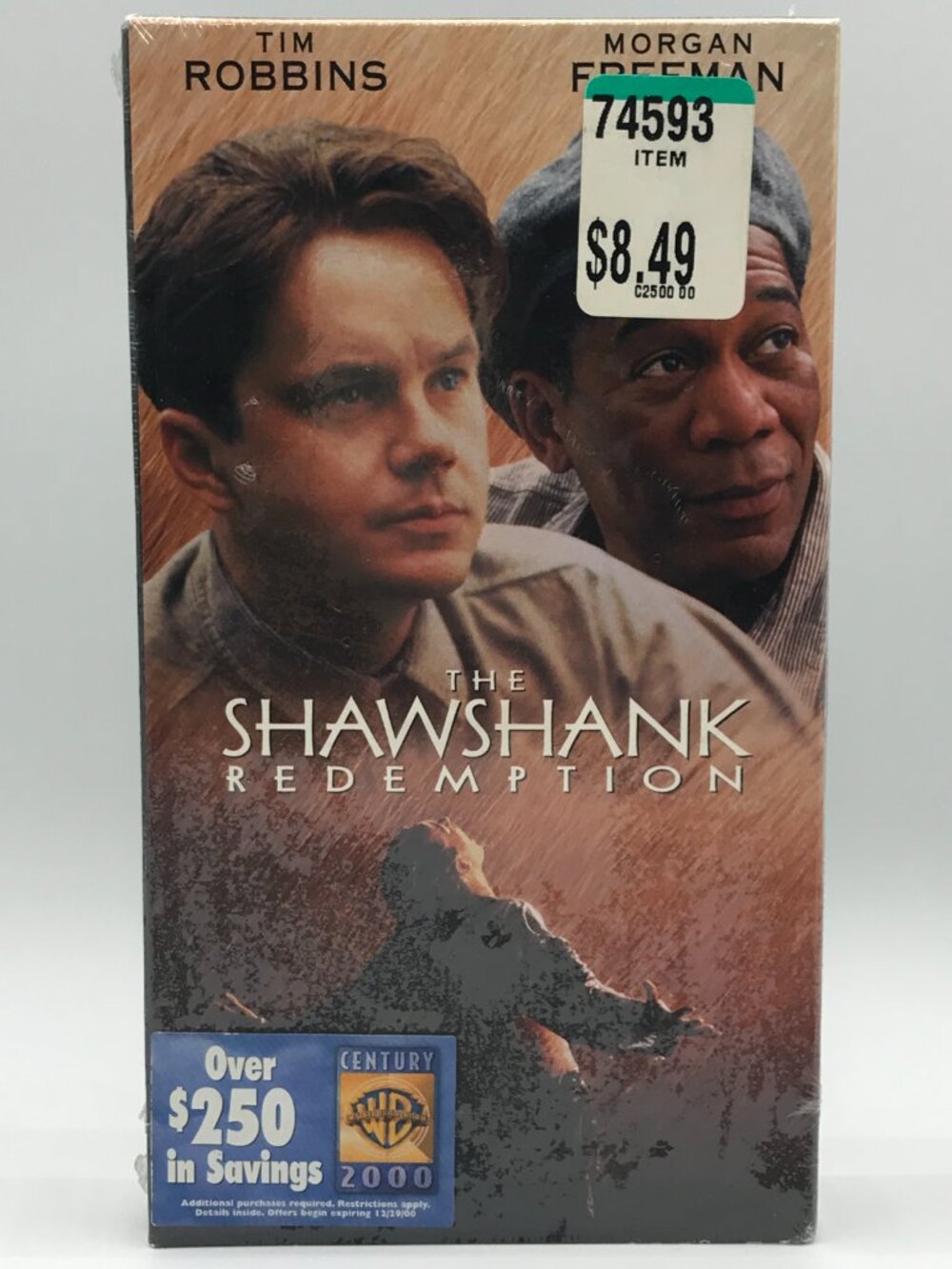 The Shawshank Redemption 1994 VHS VCR Video Tape Movie New Sealed